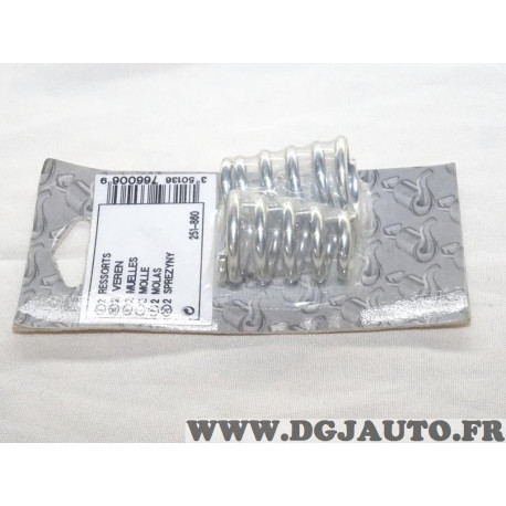 Pack 2 ressorts fixation tuyau tube silencieux echappement Bosal 251-860 pour fiat fiorino opel kadett D E corsa A B ascona C se