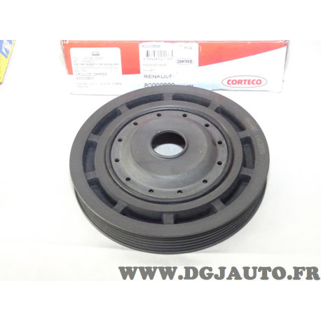 Poulie damper vilebrequin Corteco 80000600 pour renault kangoo 1 I clio 2 3 4 II III IV megane 2 3 4 II III IV scenic 2 II modus