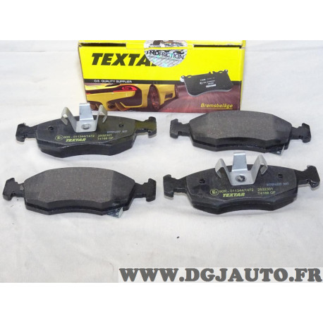 Jeu 4 plaquettes de frein avant montage teves Textar 2532301 pour fiat 500 panda 3 III lancia ypsilon 