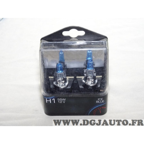 Boite 2 ampoules de phare ice blue type H1 134550 55W 