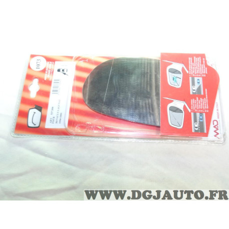 Vitre miroir glace retroviseur grand angle avant gauche MAD N°1073 537308 pour renault laguna de 1994 à 2001 