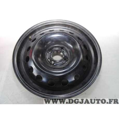 Jante tole acier 6x16 ET43 16" 16 pouces 4x100 MWD MWD16082 pour renault clio 3 III de 2005 à 2014 