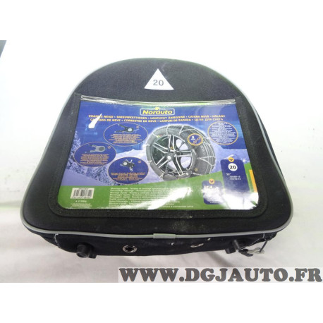 Jeu chaines neige N°20 norauto pour pneu roue jante 135/80/13 145/70/13 135 80 13 145 70 13 