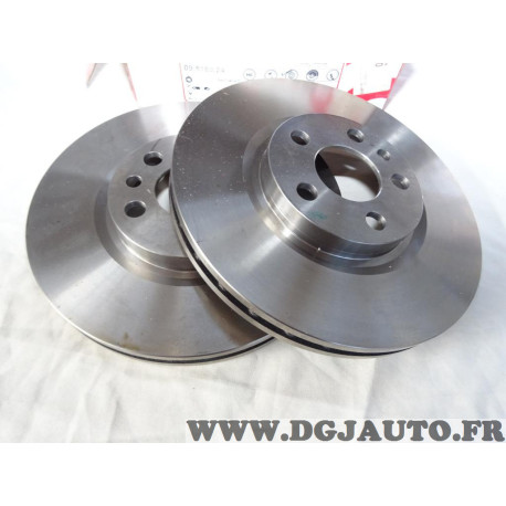 Jeu 2 disques de frein avant ventilé 281mm diametre Brembo 09.5180.24 pour fiat ulysse scudo 1 lancia zeta peugeot 806 expert ci