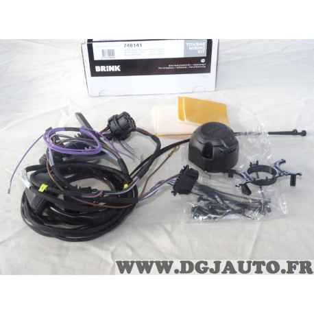 Faisceau attelage cable electrique specifique 7 poles Brink 748141 pour skoda fabia de 2007 à 2010 roomster de 2006 à 2010 