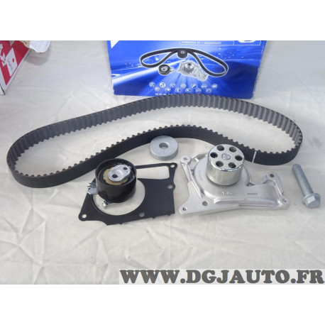 Kit distribution pompe à eau + galet tendeur + courroie Requal RTP043 pour dacia duster dokker lodgy sandero 2 II logan 2 II mer