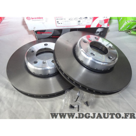 Jeu 2 disques de frein avant ventilé 340mm diametre Brembo 09.C397.13 pour BMW serie 1 2 3 4 F20F21 F22 F23 F30 F31 F32 F33 F34 