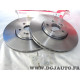 Jeu 2 disques de frein avant ventilé 324mm diametre Brembo 09.9818.10 pour renault espace 4 IV velsatis vel satis 