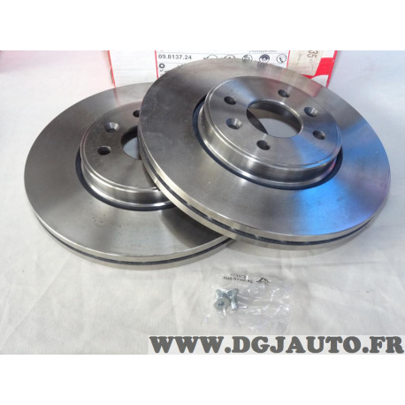 Jeu 2 disques de frein avant ventilé 280mm diametre Brembo 09.8137.24 pour renault laguna 1 megane 1 2 I II scenic 1 2 I II kang