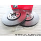 Jeu 2 disques de frein avant 288mm diametre ventilé Brembo 09701021 pour audi A1 A3 seat toledo 2 4 II IV leon 1 ibiza 3 4 III I