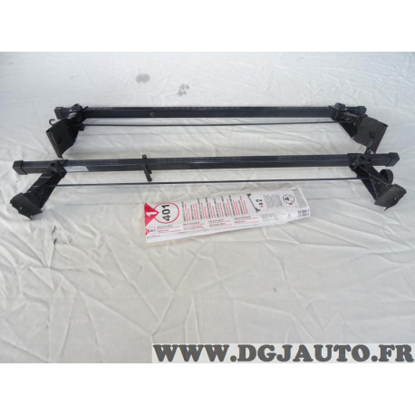 Jeu 2 barres de toit acier Klaxcar N°401 pour renault clio 2 II dont campus de 1998 à 2005 