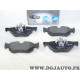 Jeu 4 plaquettes de frein arriere montage teves Norauto NRP1807 pour BMW serie 1 3 X1 E81 E82 E84 E87 E88 E90 E91 E92 E93 