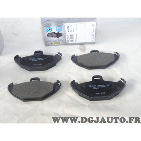 Jeu 4 plaquettes de frein arriere montage brembo Norauto NRP1278 pour renault laguna 1 espace 3 safrane 