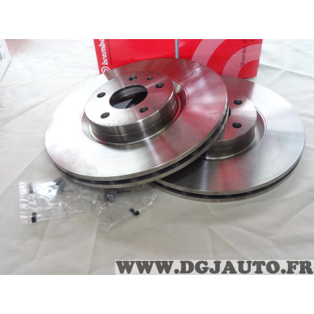 Jeu 2 disques de frein avant ventilé 284mm diametre Brembo 09.4939.24 pour alfa romeo 147 156 GT GTV spider fiat fiorino 3 III q