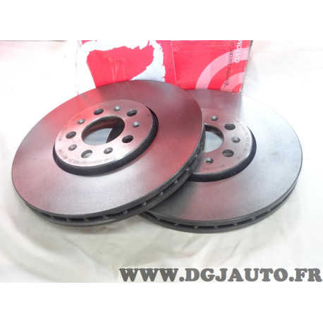 Jeu 2 disques de frein avant 288mm diametre ventilé Brembo 09701021 pour audi A1 A3 seat toledo 2 II leon 1 ibiza 3 4 III IV cor