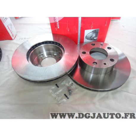 Jeu 2 disques de frein avant ventilé 280mm diametre Brembo 09.8931.20 pour citroen jumper fiat ducato 1 2 I II peugeot boxer 