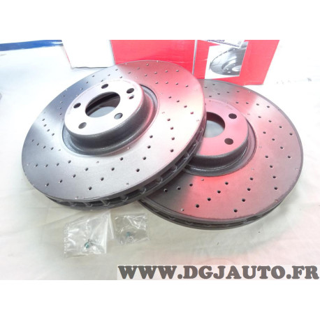 Jeu 2 disques de frein avant ventilé 360mm diametre perforé Brembo 09.D524.13 pour mercedes classe C E CLS GLC EQC W205 W213 C25