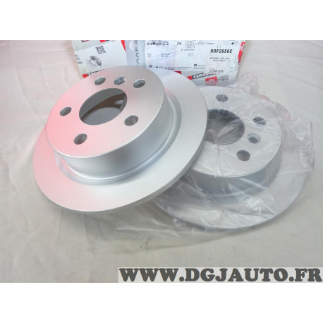 Jeu 2 disques de frein arriere plein 259mm diametre Ferodo DDF2656C pour mini one cooper clubman F54 F55 F56 F57 