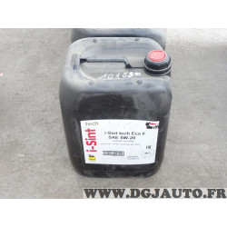 Bidon 20L 20 litres huile moteur ENI I-sint tech Eco F SAE 5W20 101850 synthetic tecnology ACEA A1 B1 API SN pour ford 