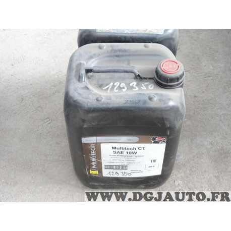 Bidon 20L 20 litres huile moteur ENI Multitech CT SAE 10W 129350 huile multifonction tracteur allison C4 caterpillar TO-4 dana k