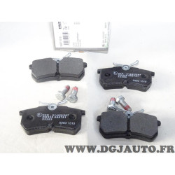 Jeu 4 plaquettes de frein arriere montage lucas Norauto NRP1319 pour ford focus fiesta 5 6 V VI 