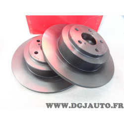 Jeu 2 disques de frein arriere plein 290mm diametre Brembo 08.9093.11 pour subaru legacy BH BE outback