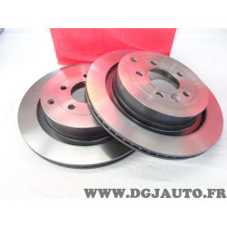 Jeu 2 disques de frein arriere ventilé 350mm diametre Brembo 09.8876.31 pour land rover discovery L319 range rover sport L320