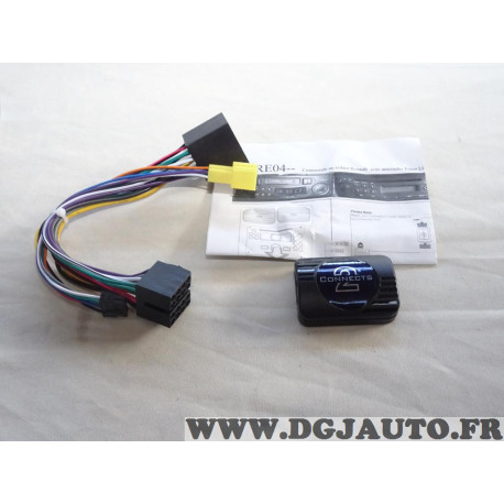 Interface commande au volant poste radio autoradio Connects2 SWRE04JV pour renault clio 2 II de 2000 à 2005 (sans ecran deporte 