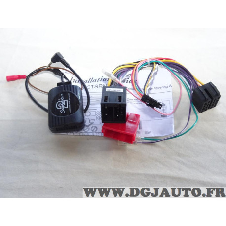 Interface commande au volant poste radio autoradio JVC Connects2 SWRE07JV pour renault clio partir de 2009 megane de 2009 à 2012