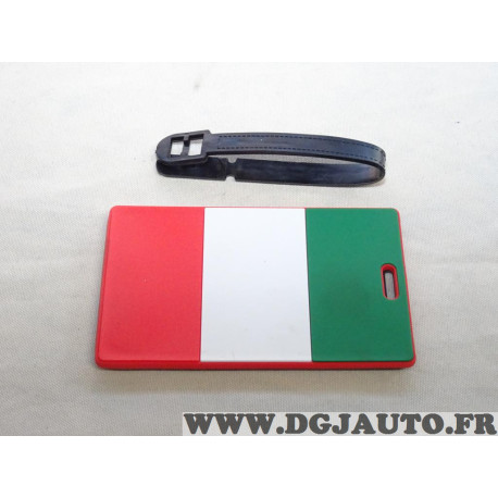 Etiquette identification bagage drapeau italien Norauto 98549 NO0220 