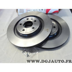 Jeu 2 disques de frein arriere ventilé 330mm diametre Brembo 09.B040.11 pour audi A4 A5 Q5 B8 