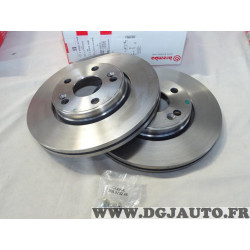 Jeu 2 disques de frein avant ventilé 280mm diametre Brembo 09.8137.14 pour renault laguna 1 safrane espace 3 III scenic 1