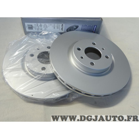 Jeu 2 disques de frein avant ventilé 284mm diametre Norauto ND7947 pour alfa romeo 145 146 155 fiat coupé multipla punto 2 II FL